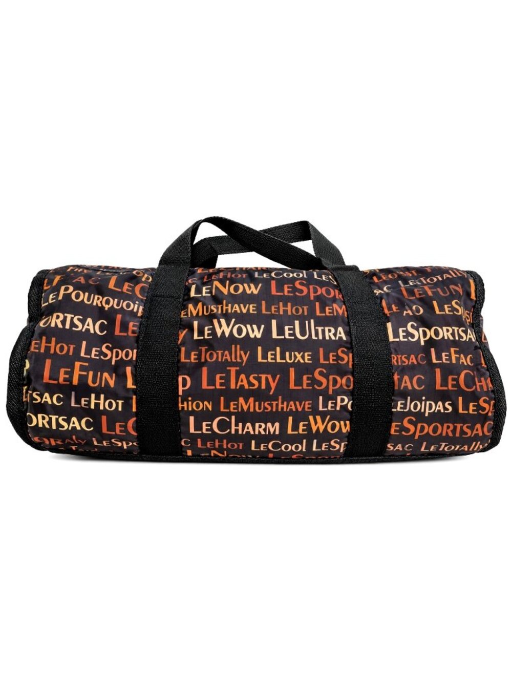RARE VTG Le Sportsac Black & Brown Logo Shoulder Bag & Zipper Pouch Made In USA